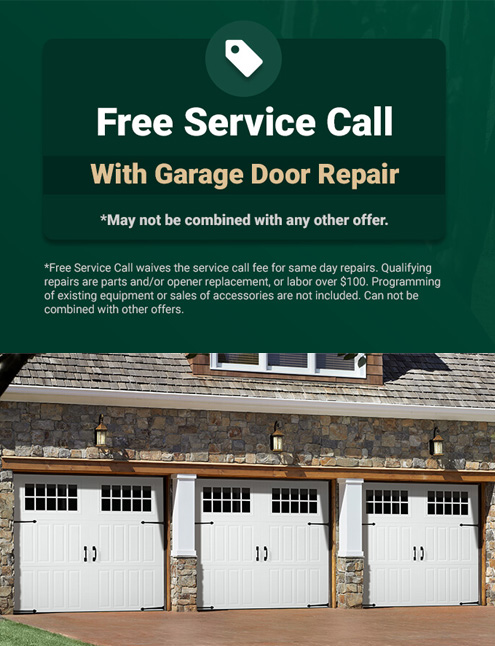 Free Service Call with Garage Door Repair